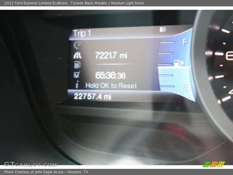 Tuxedo Black Metallic / Medium Light Stone 2012 Ford Explorer Limited EcoBoost