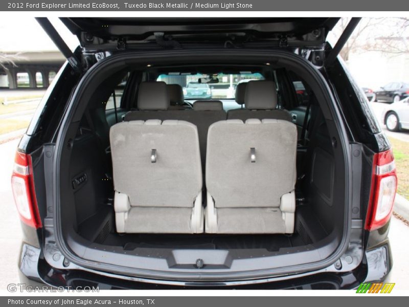 Tuxedo Black Metallic / Medium Light Stone 2012 Ford Explorer Limited EcoBoost