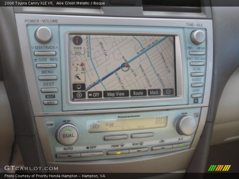 Aloe Green Metallic / Bisque 2008 Toyota Camry XLE V6