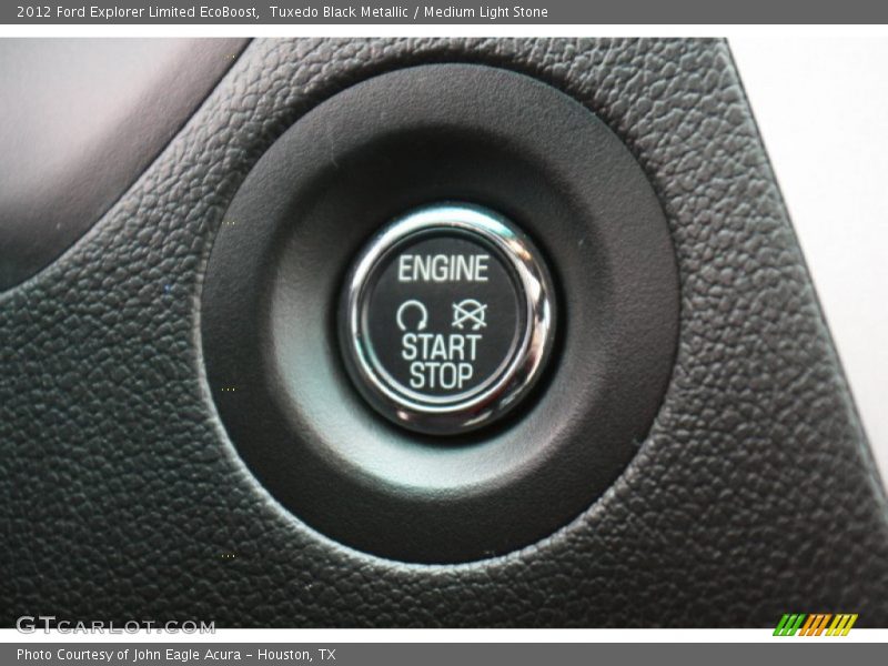 Tuxedo Black Metallic / Medium Light Stone 2012 Ford Explorer Limited EcoBoost