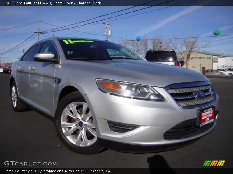 Ingot Silver / Charcoal Black 2011 Ford Taurus SEL AWD