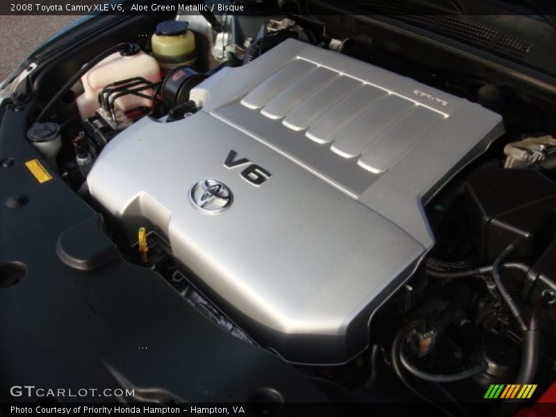 Aloe Green Metallic / Bisque 2008 Toyota Camry XLE V6