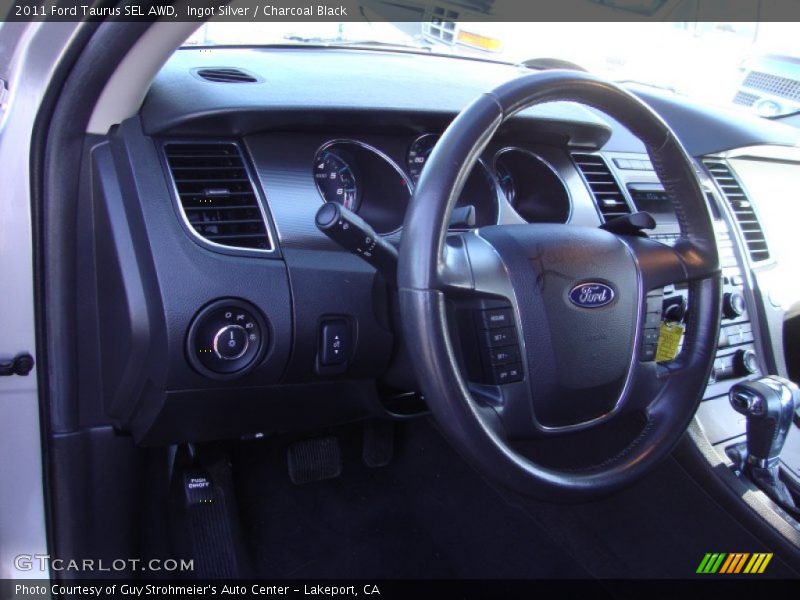 Ingot Silver / Charcoal Black 2011 Ford Taurus SEL AWD