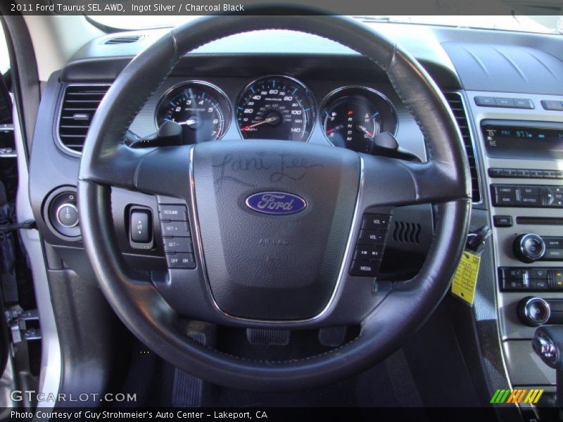 Ingot Silver / Charcoal Black 2011 Ford Taurus SEL AWD