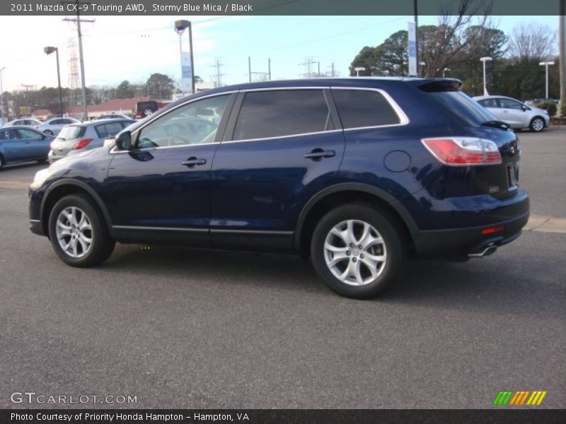 Stormy Blue Mica / Black 2011 Mazda CX-9 Touring AWD