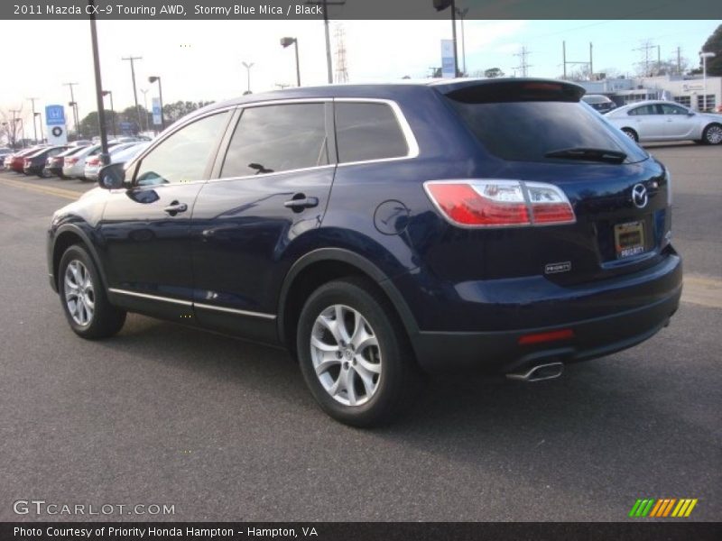 Stormy Blue Mica / Black 2011 Mazda CX-9 Touring AWD