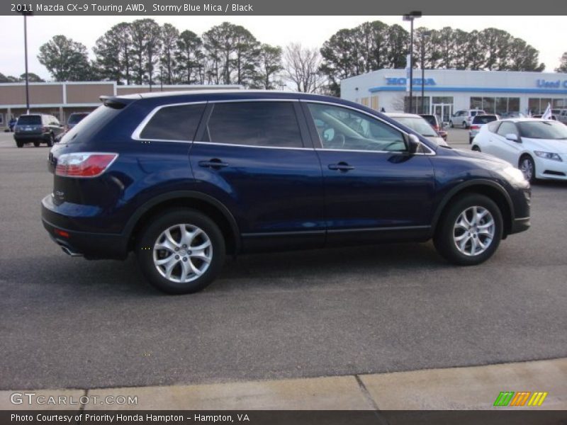 Stormy Blue Mica / Black 2011 Mazda CX-9 Touring AWD