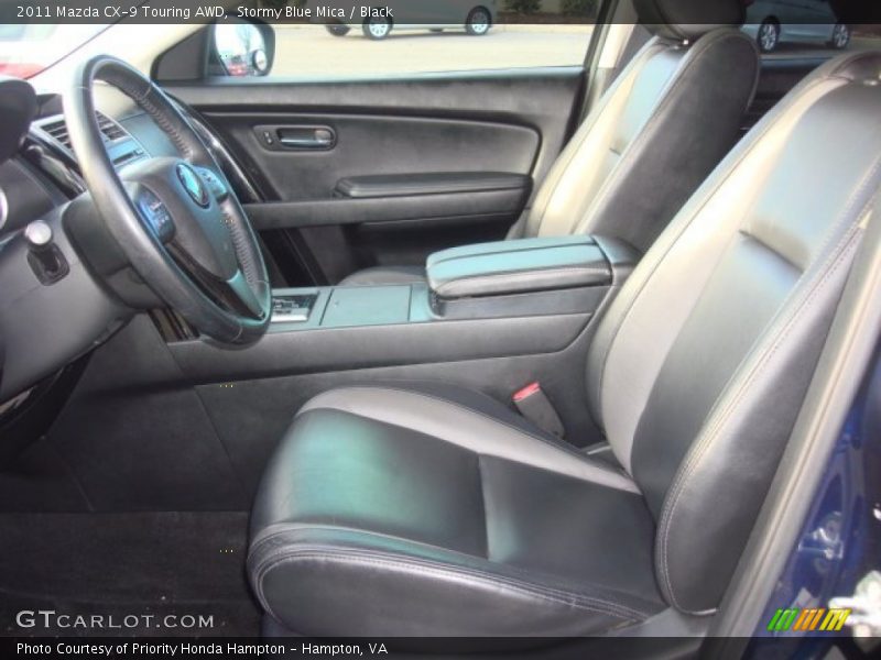Stormy Blue Mica / Black 2011 Mazda CX-9 Touring AWD