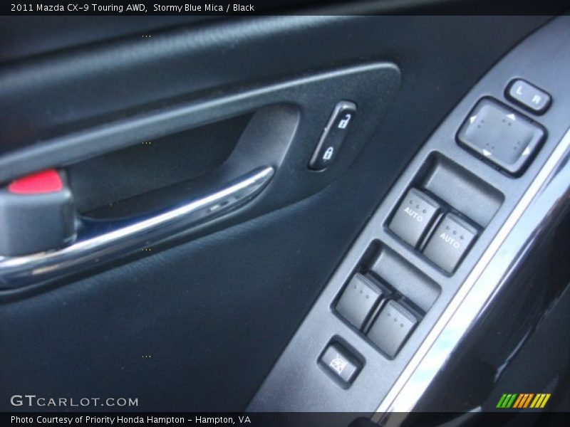 Stormy Blue Mica / Black 2011 Mazda CX-9 Touring AWD