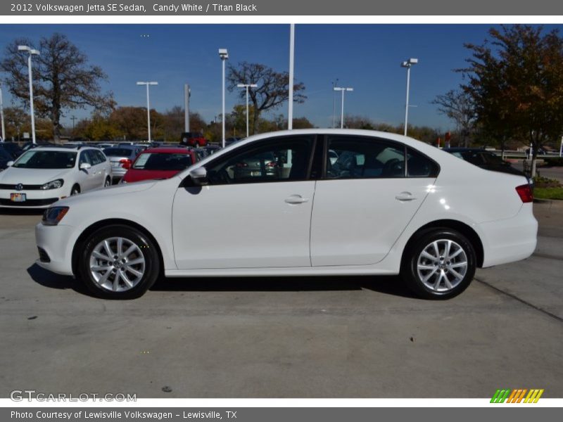 Candy White / Titan Black 2012 Volkswagen Jetta SE Sedan