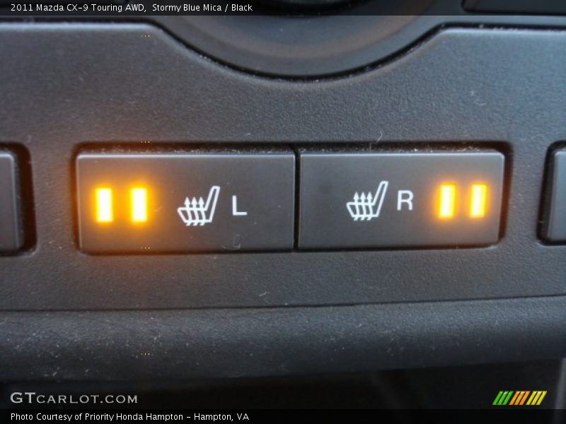 Stormy Blue Mica / Black 2011 Mazda CX-9 Touring AWD