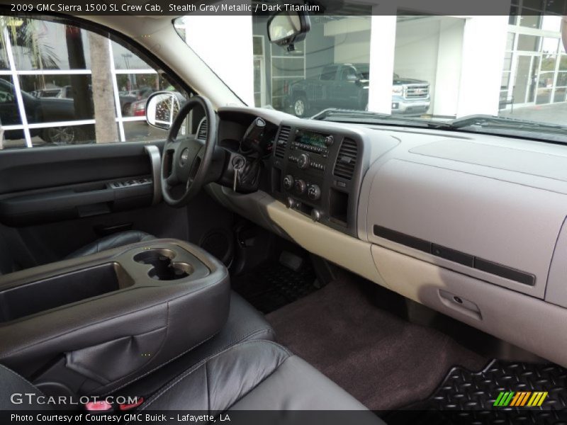 Stealth Gray Metallic / Dark Titanium 2009 GMC Sierra 1500 SL Crew Cab