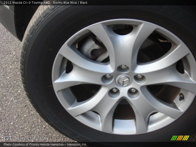Stormy Blue Mica / Black 2011 Mazda CX-9 Touring AWD