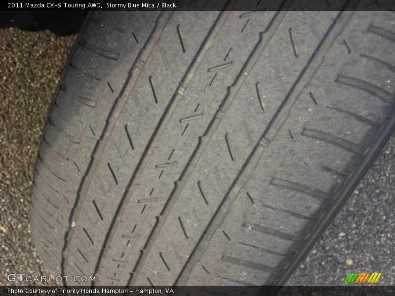 Stormy Blue Mica / Black 2011 Mazda CX-9 Touring AWD