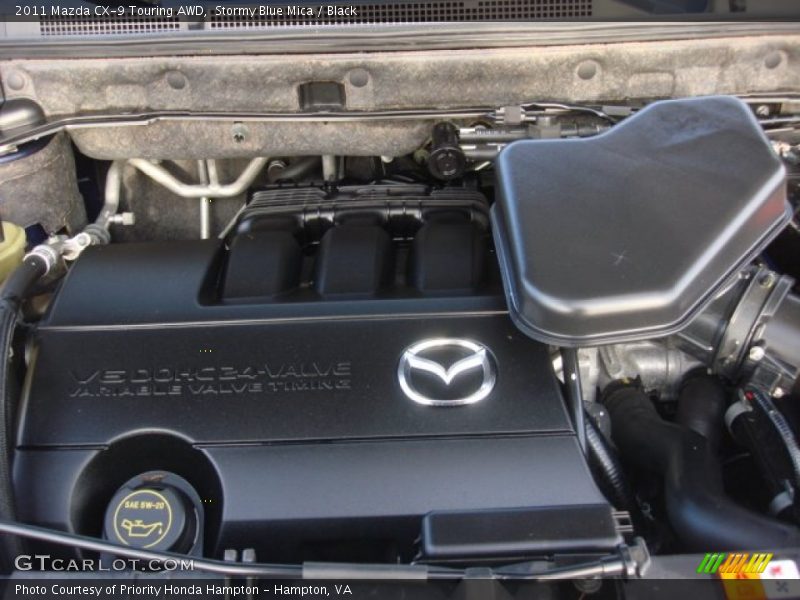 Stormy Blue Mica / Black 2011 Mazda CX-9 Touring AWD
