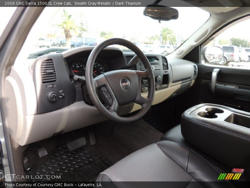 Stealth Gray Metallic / Dark Titanium 2009 GMC Sierra 1500 SL Crew Cab