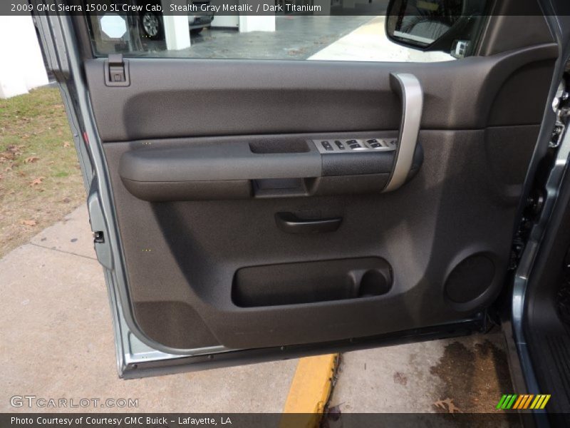Stealth Gray Metallic / Dark Titanium 2009 GMC Sierra 1500 SL Crew Cab