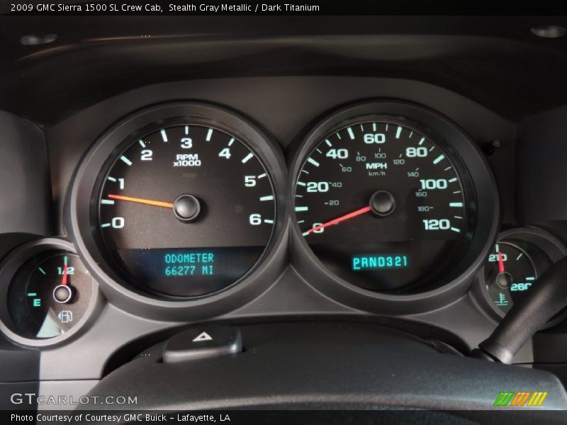 Stealth Gray Metallic / Dark Titanium 2009 GMC Sierra 1500 SL Crew Cab