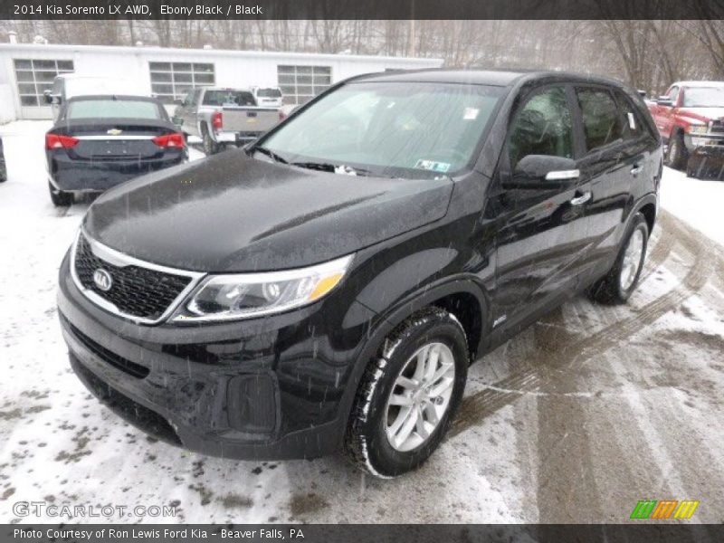 Ebony Black / Black 2014 Kia Sorento LX AWD