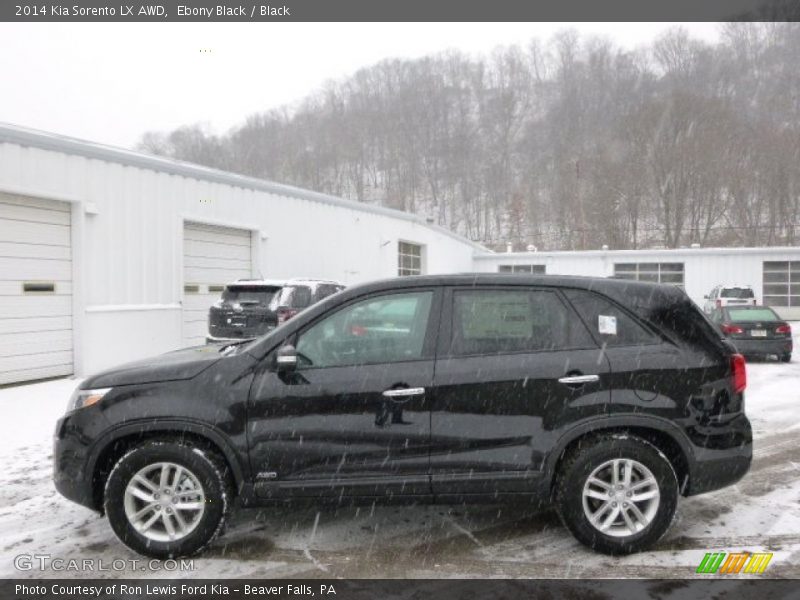 Ebony Black / Black 2014 Kia Sorento LX AWD
