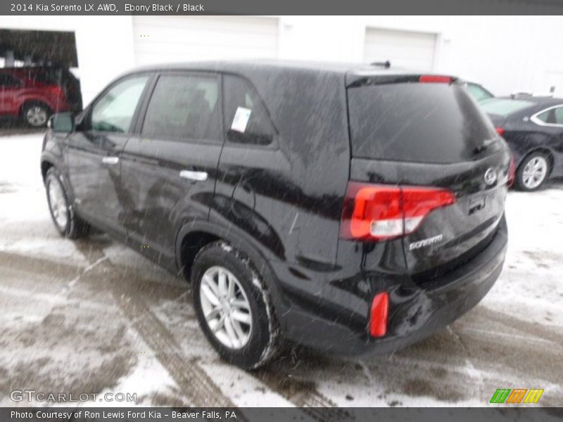 Ebony Black / Black 2014 Kia Sorento LX AWD