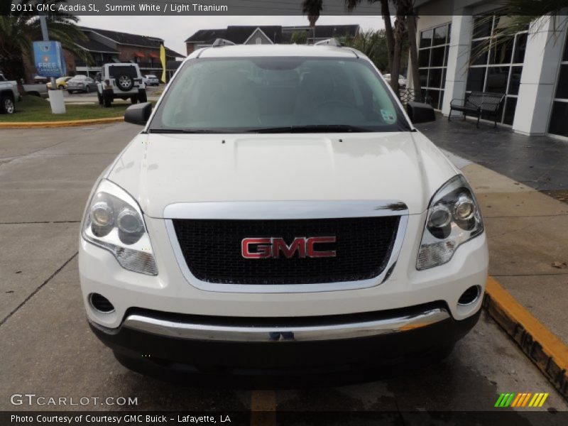 Summit White / Light Titanium 2011 GMC Acadia SL