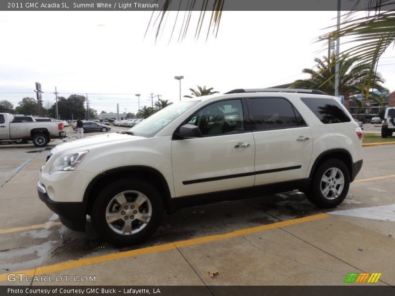 Summit White / Light Titanium 2011 GMC Acadia SL
