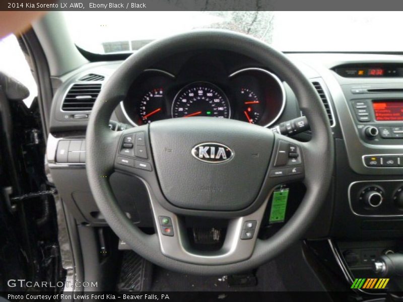 Ebony Black / Black 2014 Kia Sorento LX AWD