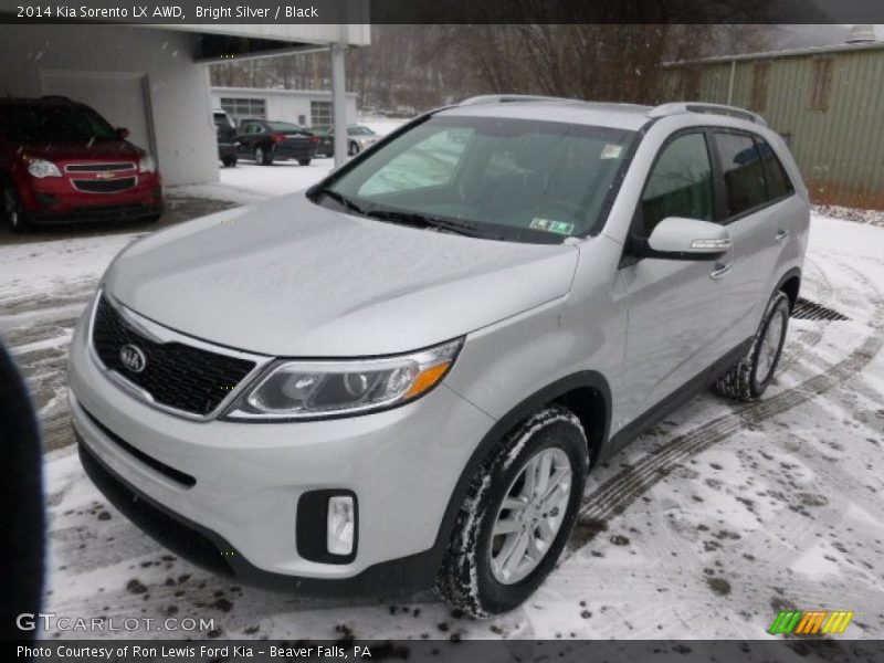 Bright Silver / Black 2014 Kia Sorento LX AWD