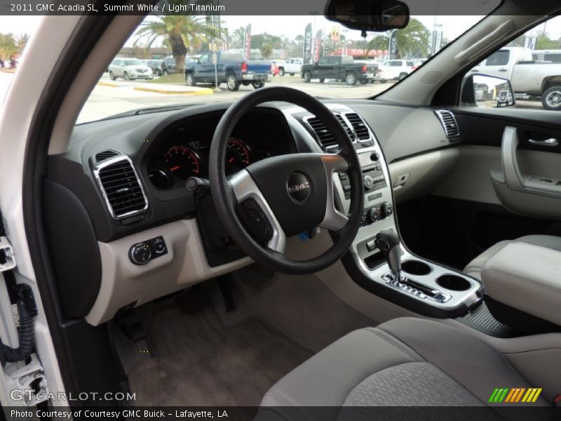 Summit White / Light Titanium 2011 GMC Acadia SL