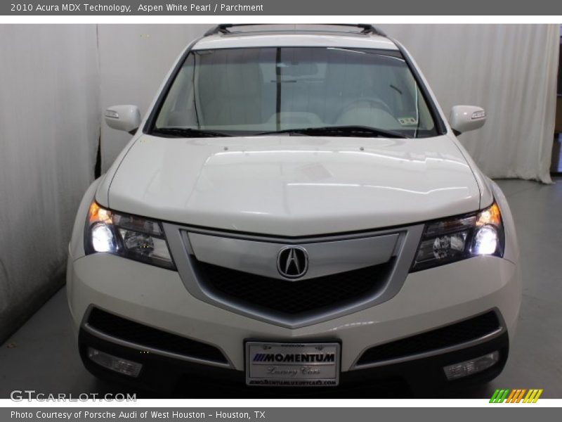 Aspen White Pearl / Parchment 2010 Acura MDX Technology