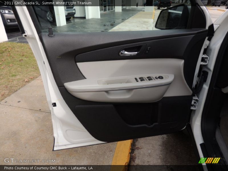Summit White / Light Titanium 2011 GMC Acadia SL