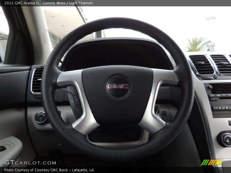 Summit White / Light Titanium 2011 GMC Acadia SL