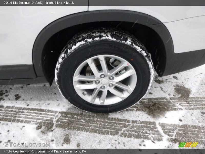 Bright Silver / Black 2014 Kia Sorento LX AWD