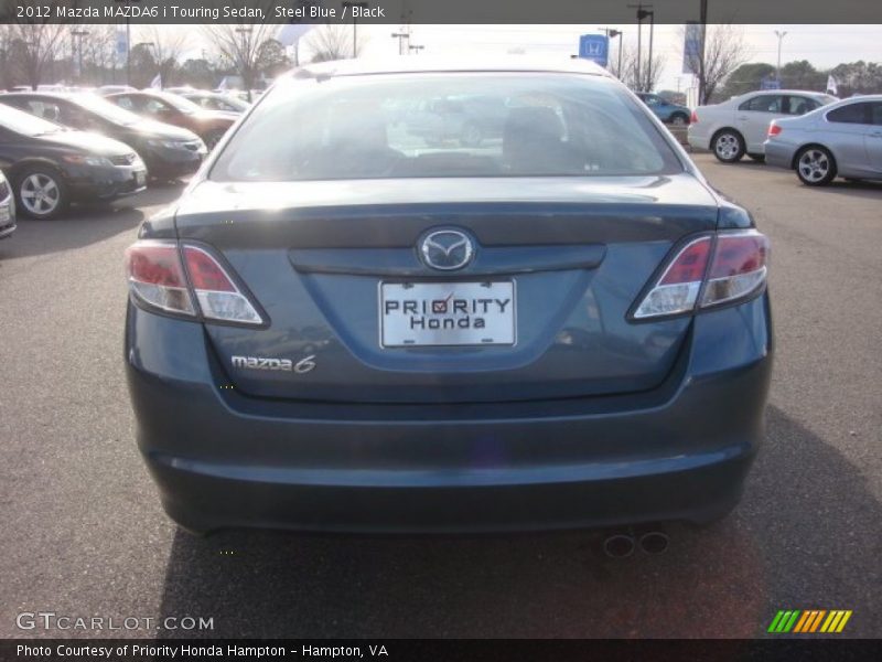 Steel Blue / Black 2012 Mazda MAZDA6 i Touring Sedan