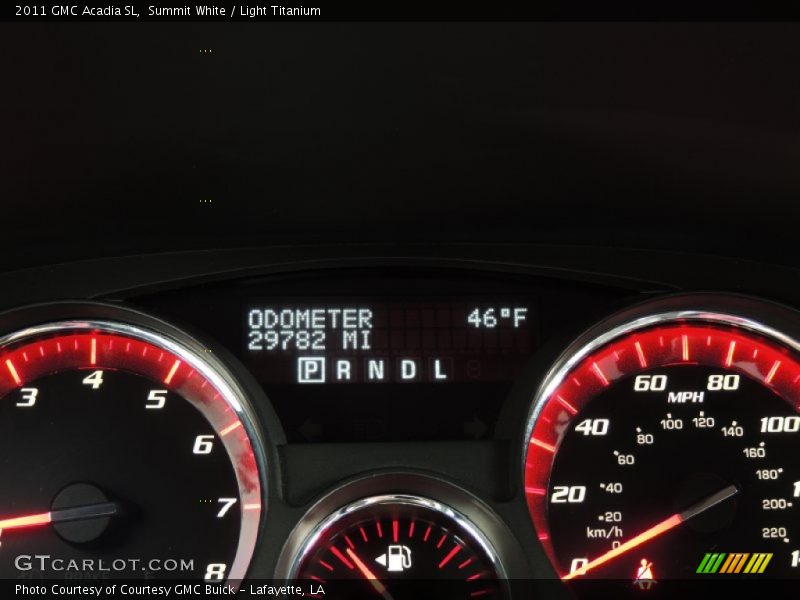 Summit White / Light Titanium 2011 GMC Acadia SL