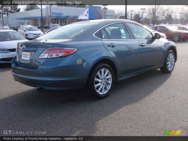 Steel Blue / Black 2012 Mazda MAZDA6 i Touring Sedan