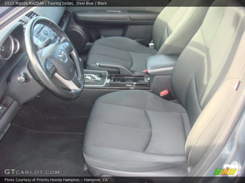 Steel Blue / Black 2012 Mazda MAZDA6 i Touring Sedan