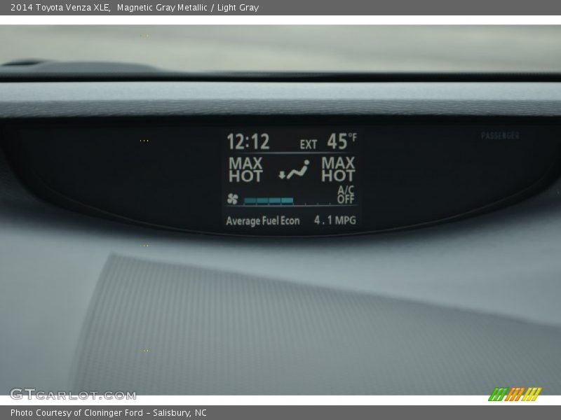 Magnetic Gray Metallic / Light Gray 2014 Toyota Venza XLE