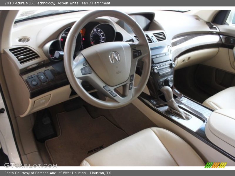 Aspen White Pearl / Parchment 2010 Acura MDX Technology