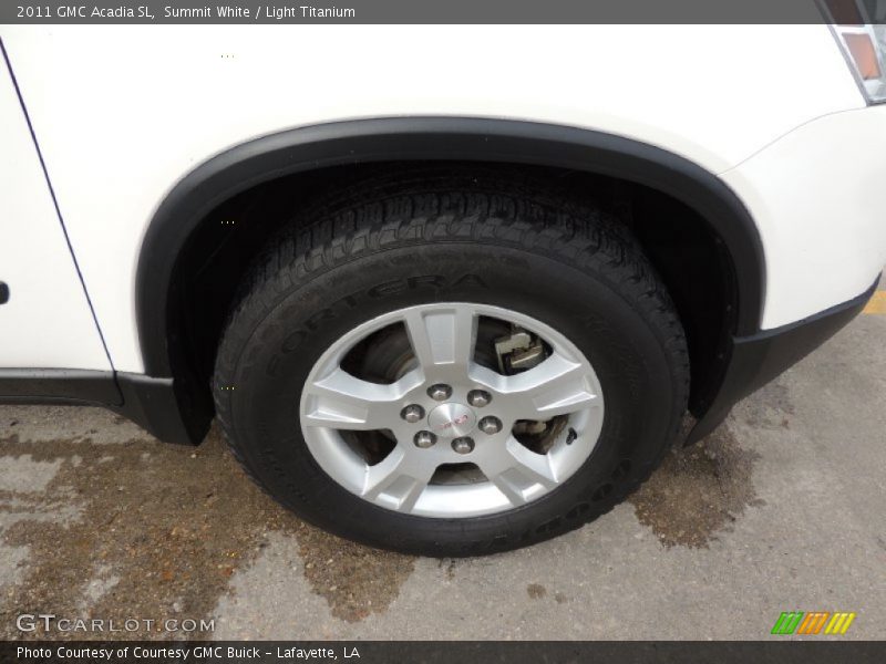 Summit White / Light Titanium 2011 GMC Acadia SL
