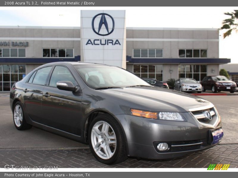 Polished Metal Metallic / Ebony 2008 Acura TL 3.2