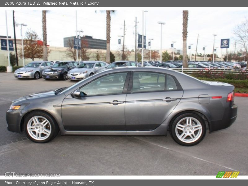 Polished Metal Metallic / Ebony 2008 Acura TL 3.2