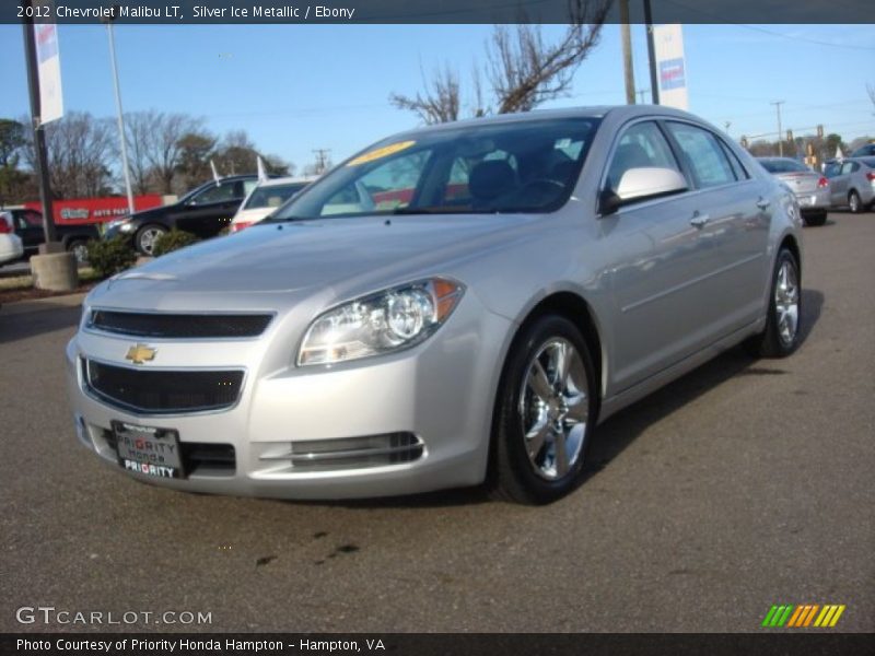 Silver Ice Metallic / Ebony 2012 Chevrolet Malibu LT