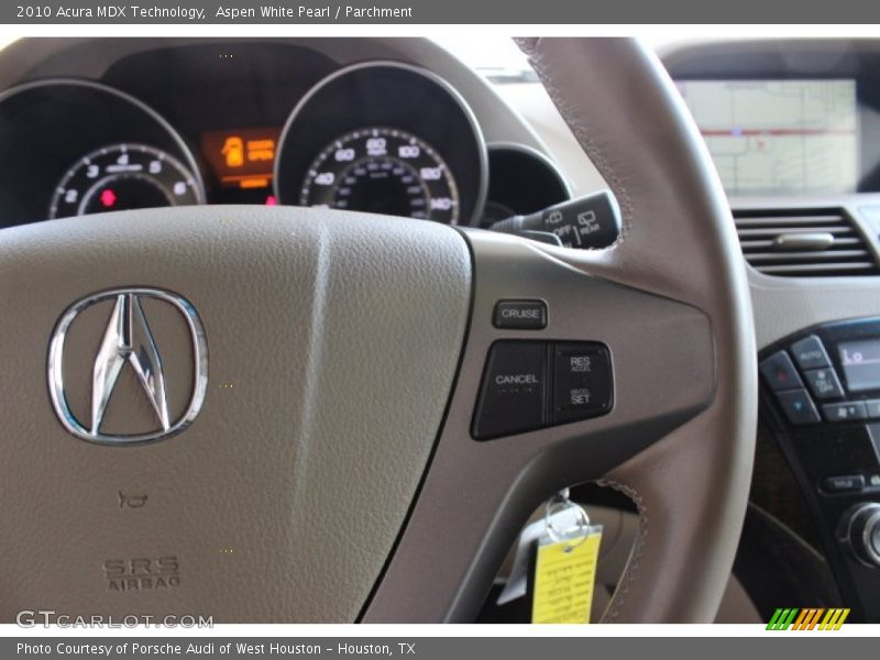 Aspen White Pearl / Parchment 2010 Acura MDX Technology