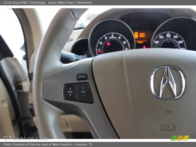 Aspen White Pearl / Parchment 2010 Acura MDX Technology