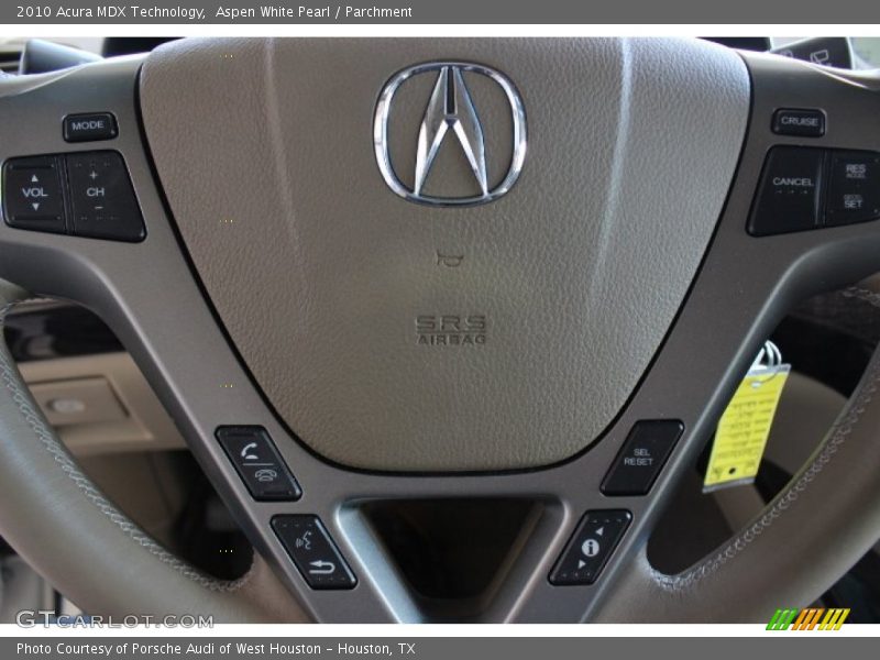 Aspen White Pearl / Parchment 2010 Acura MDX Technology