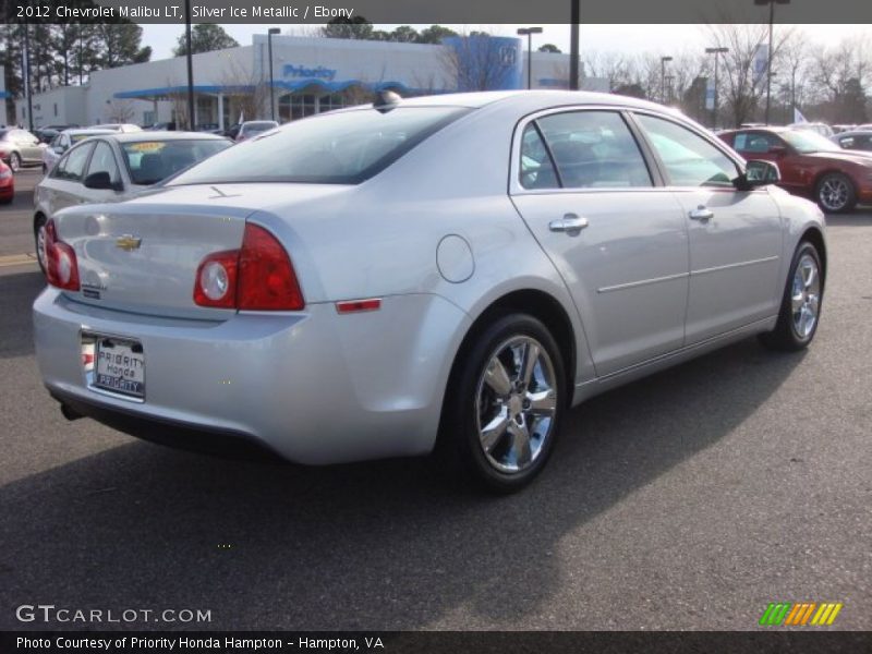 Silver Ice Metallic / Ebony 2012 Chevrolet Malibu LT