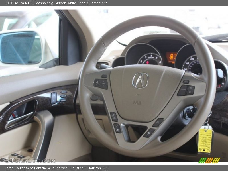 Aspen White Pearl / Parchment 2010 Acura MDX Technology