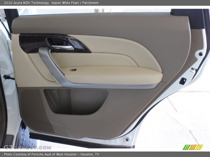 Aspen White Pearl / Parchment 2010 Acura MDX Technology